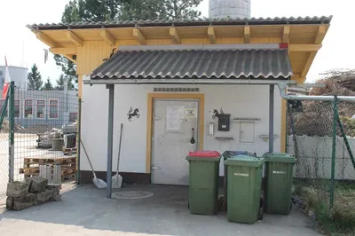 Building, Outdoors, Shelter, Door, Shovel, Housing