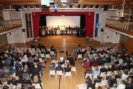 People, Person, Indoors, Crowd, Auditorium, Hall, Theater, Building, Classroom, Concert