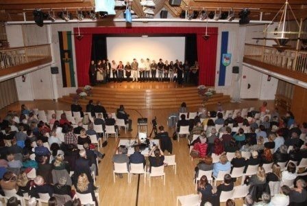 People, Person, Indoors, Crowd, Auditorium, Hall, Theater, Building, Classroom, Concert